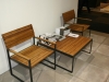 Garden lounge tables and chairs